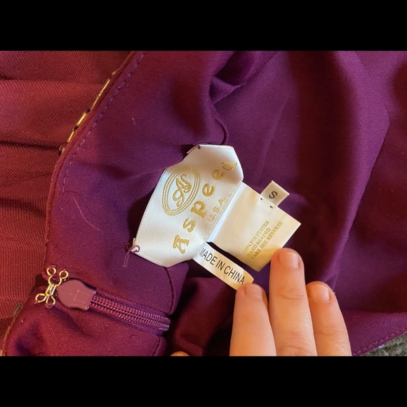 Deep Magenta Prom Dress- size Small - Picture 4 of 4